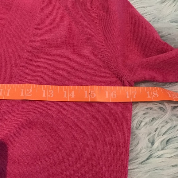 Loft Hot Pink Wool Blend Cardigan size S - Picture 5 of 7